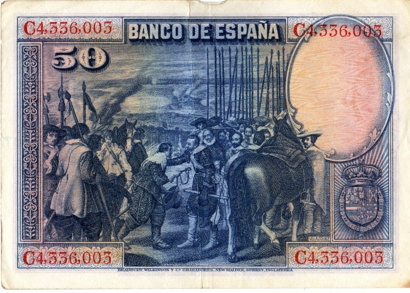 50 pesetas de 1928. Billet16