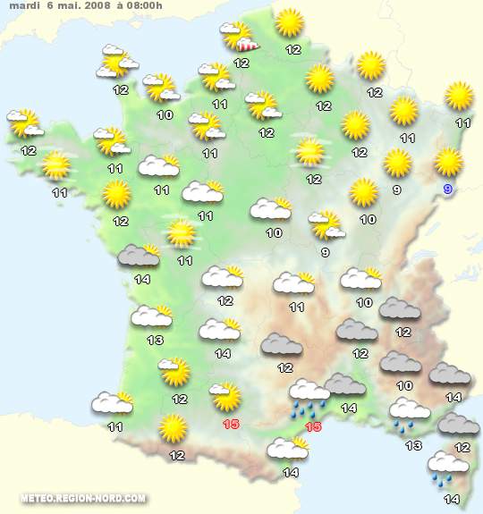 meteo du 6 mai France25