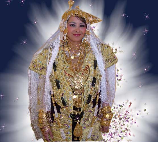 لباس العروس الجزائرية ليلة الحنة و الزفاف *التصديرة * 031210
