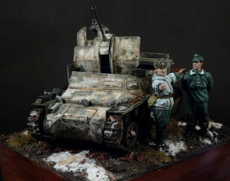Le flakpanzer I en maquette 6-210