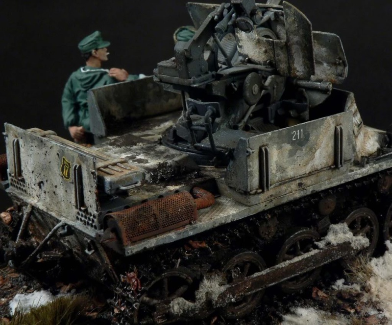 Le flakpanzer I en maquette 7-110