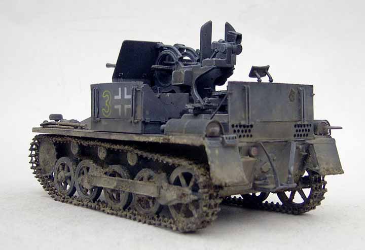 Le flakpanzer I en maquette F01g10