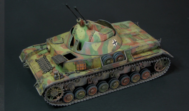 Le Flakpanzer IV Kügelblitz en maquette Flakpa21