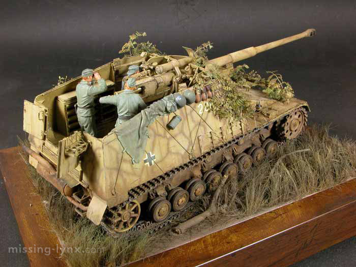 Le Panzerjäger Hornisse et Nashorn en maquettes Hornis11