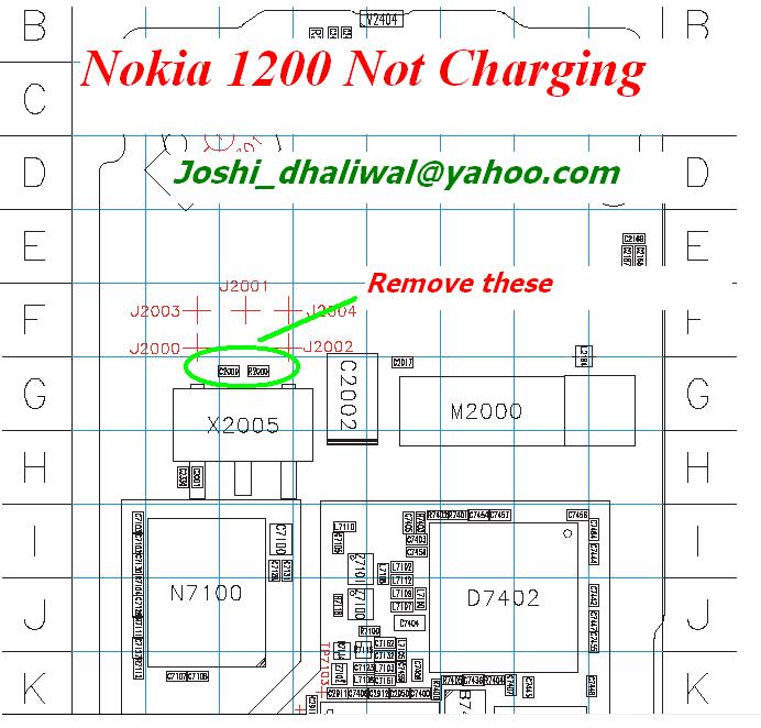 Nokia 1200 test mode & not charging solutions 1200_n10
