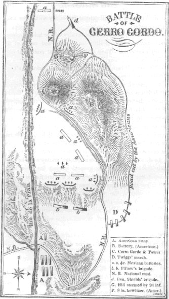 Mapa de Cerro Gordo 1847 Mansfl10