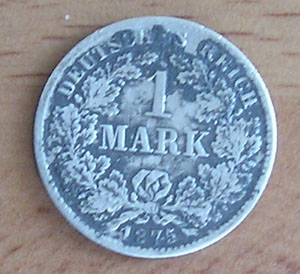 Imperio Alemán, 1 mark, 1875. Ma10