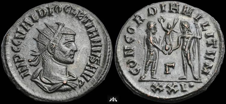 Les monnaies de Mozarto du 4e siècle Diocle10
