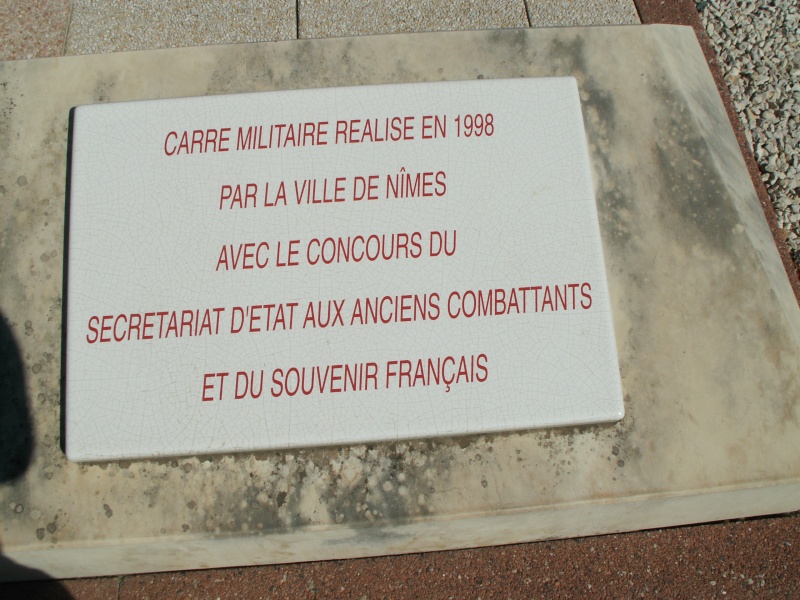 Nécropole Carré militaire Pont de Justice Nîmes 30 Pict0022