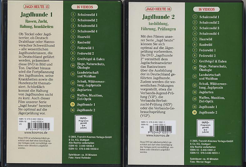 2 DVDs ber Jagdhunde Dvd210