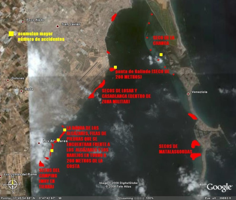 LUGARES PELIGROSOS PARA LA NAVEGACIN EN EL MAR MENOR Pp210