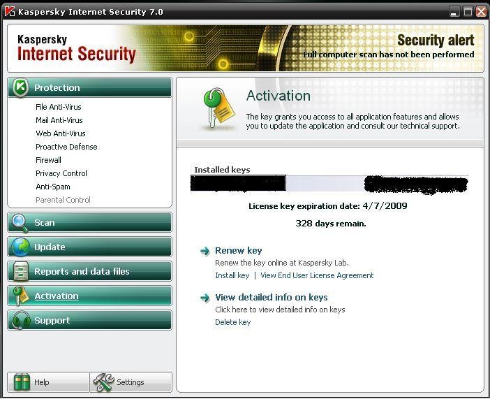 Kaspersky Internet Security 7.0.1.325 + KEY UNTIL 04-07-2009 Kis10