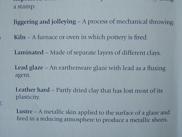 Ceramic Terms Glossary 02612