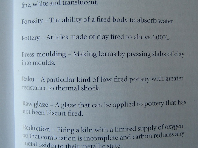 Ceramic Terms Glossary 03012
