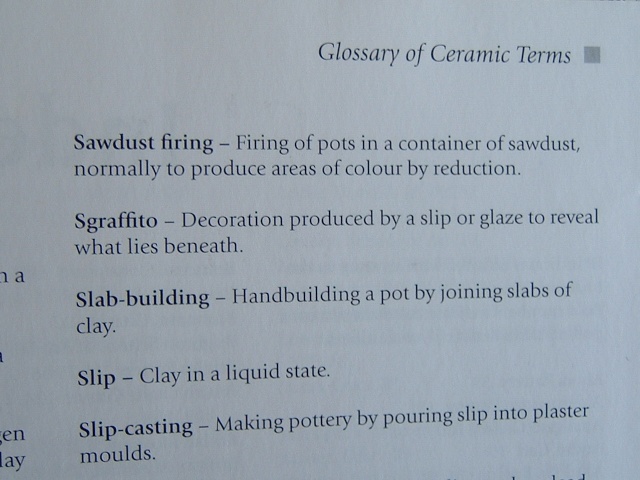 Ceramic Terms Glossary 03310