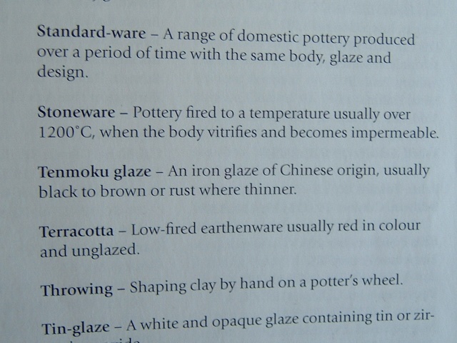 Ceramic Terms Glossary 03511
