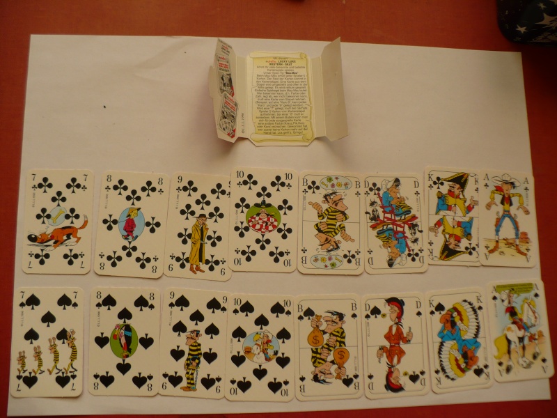 lucky luke : jeu de cartes nutella allemands 01226