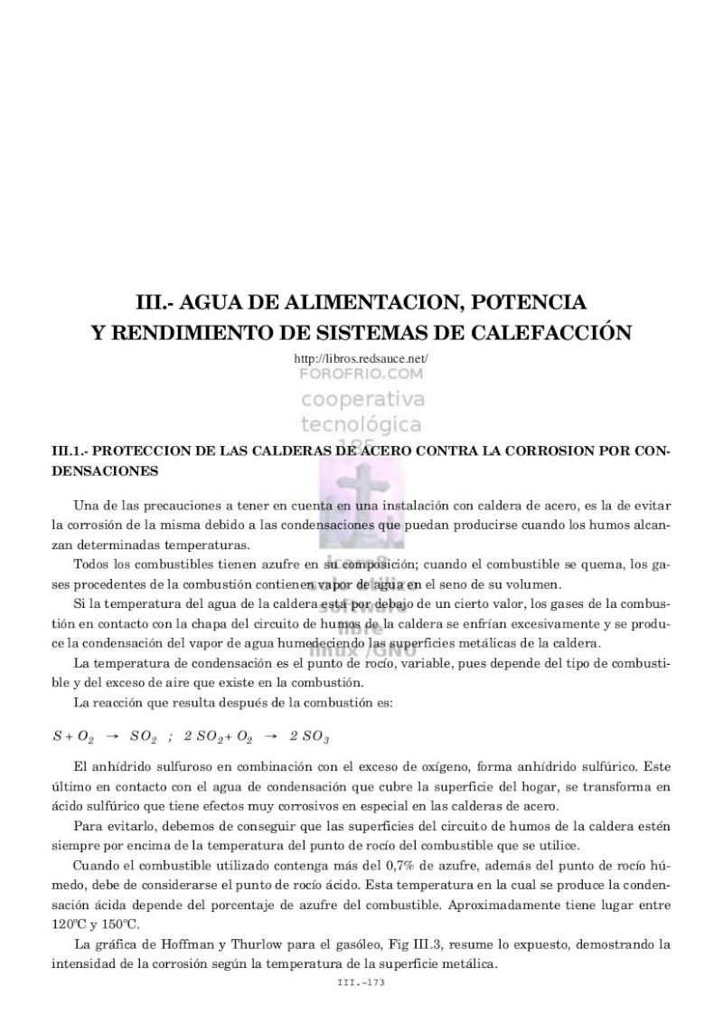 AGUA DE ALIMENTACION, POTENCIA Y RENDIMIENTO DE SISTEMAS DE CALEFACCIÓN Agua_d10