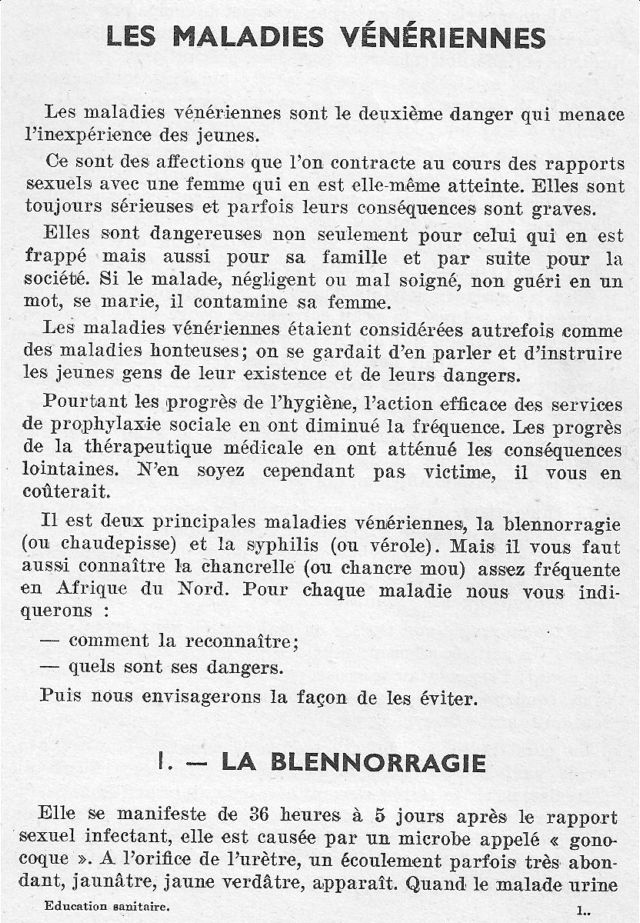 [Le service de santé] Manuel d'éducation sanitaire 1311