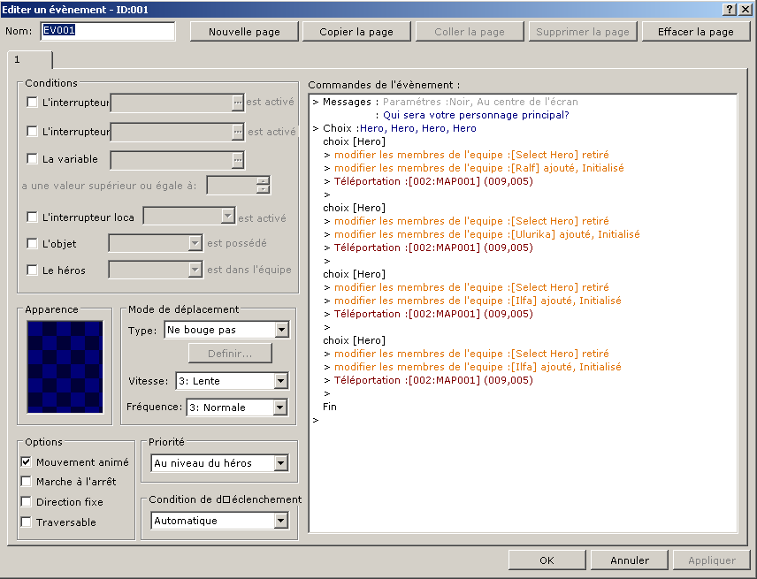 tuto choix du perso simplifier Select10