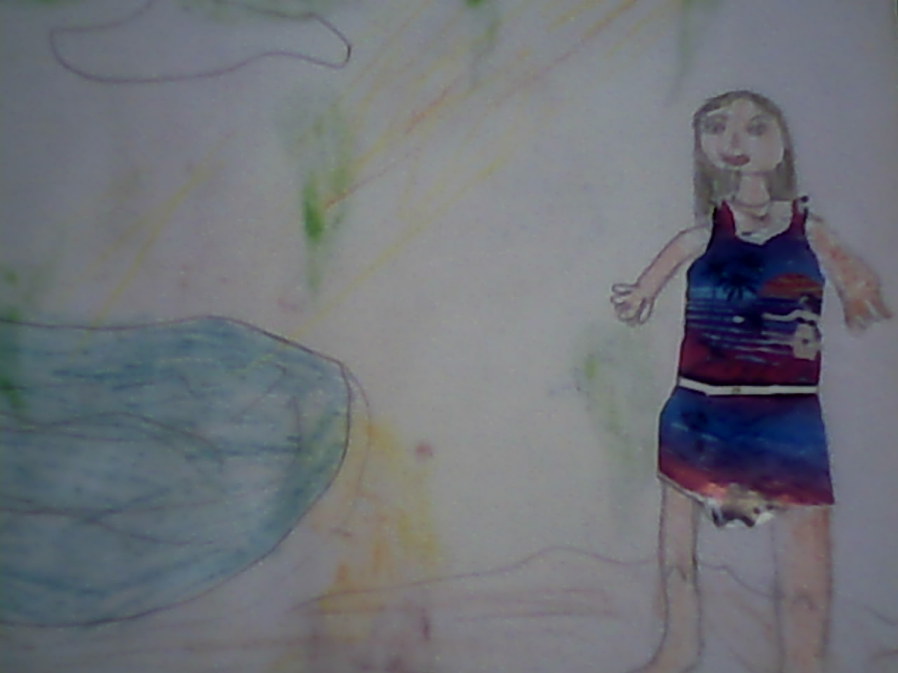 رسمة الفتاة في الشاطئ من رسوماتي Img00028