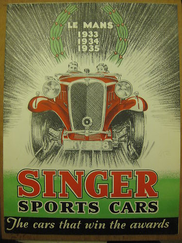 Singer Nine Le Mans 1934 : le retour de l'Ecurie Lapchin  - Page 4 Pub_si10