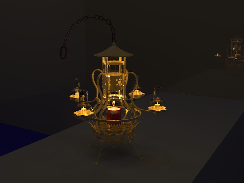 tubage sur cône en biais- Lampe_11
