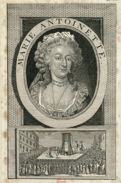 L'exécution de Marie-Antoinette le 16 octobre 1793, Marie-Antoinette conduite à l'échafaud Captur10