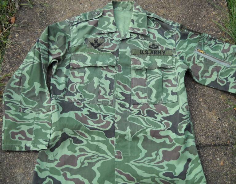 Unusual US Special Forces Advisors Uniform - South Korean Wave/Noodle Pattern 00118