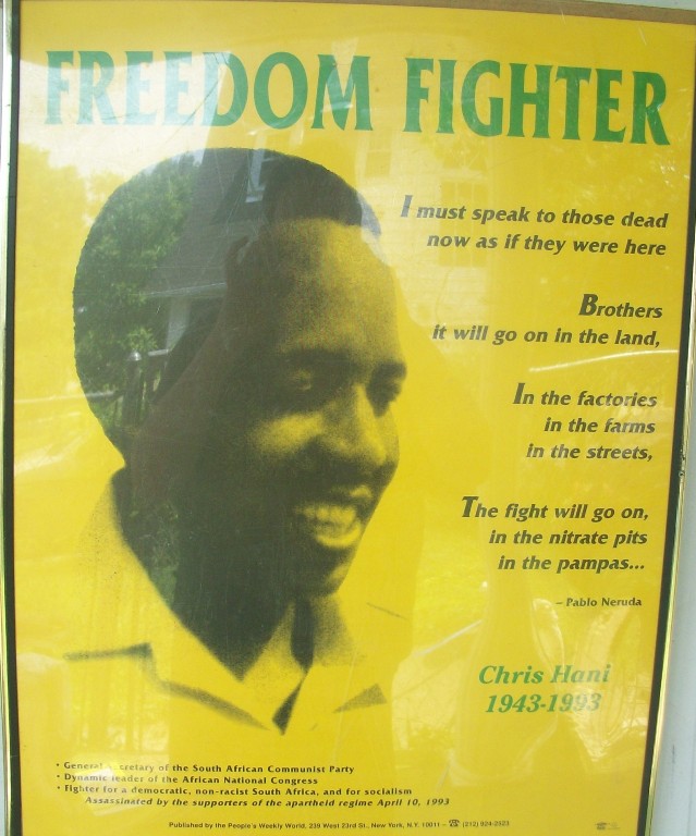 Chris Hani Assassination Propaganda Poster 00634
