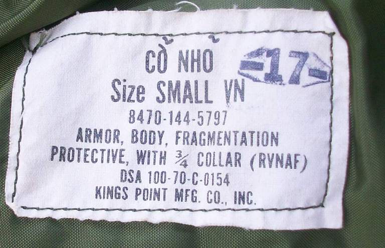 South Vietnamese Body Armor 01212