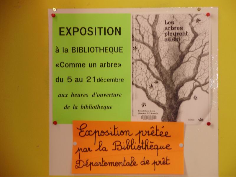 Exposition "Comme un arbre" à la bibliothèque Frédéric Le Guyader  Expo_b10