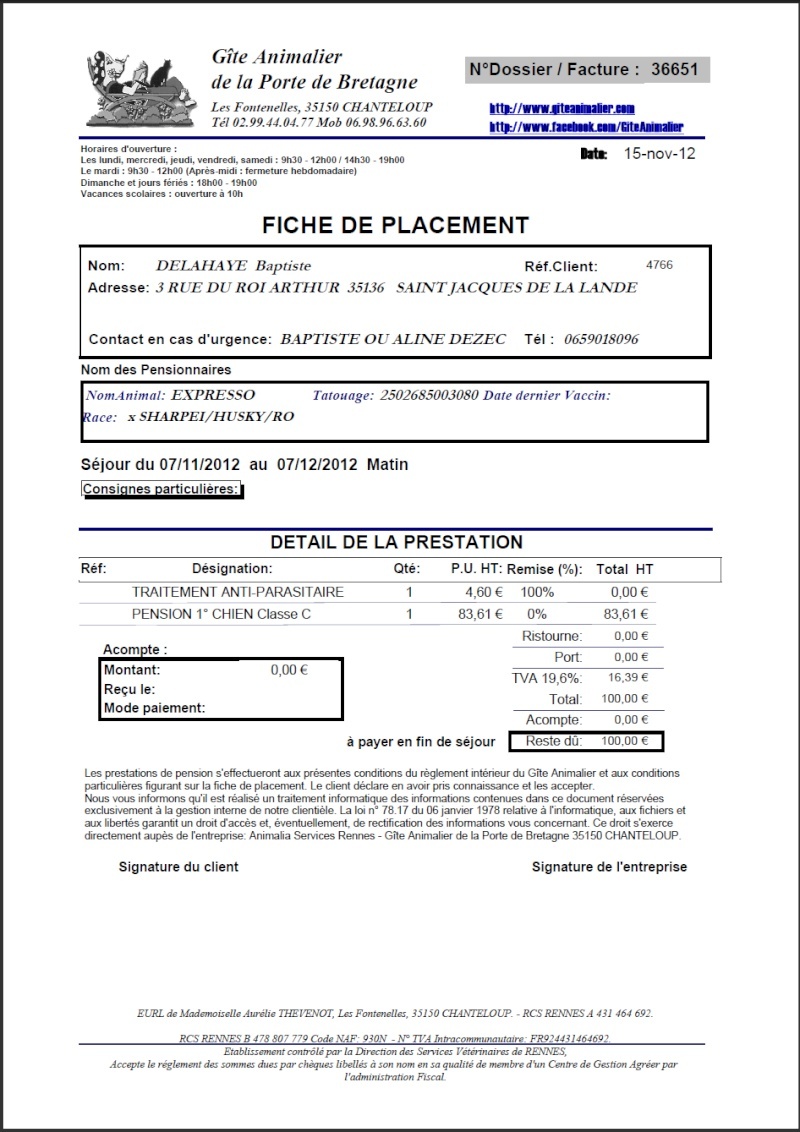 Appel aux dons et aux parrains / marraines pour la pension d'Expresso 2012-115