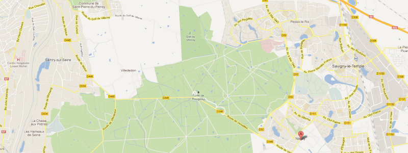 Forêt domaniale de Rougeau le dimanche 15-01-2012 Map10