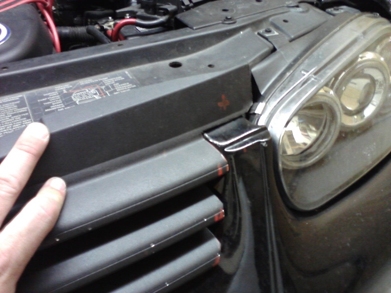 B5.5 Grill install on a MK4 w/EuroWise Front bumper - How to... 05111217