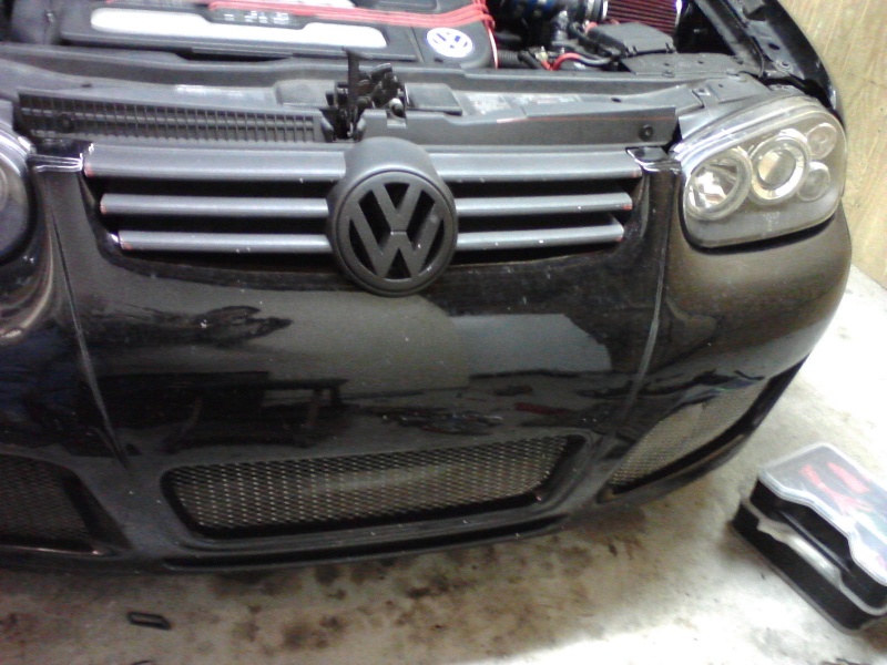 B5.5 Grill install on a MK4 w/EuroWise Front bumper - How to... 05111218
