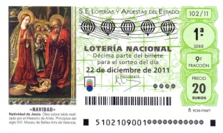 Loteria y cesta de navidad  2011 Decimo11