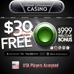 Black Diamond Casino $30 No Deposit ( USA Welcome) 25011