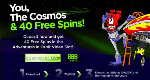 888 Casino - 40 Free Spins + $1400 Welcome Package 888_sm10