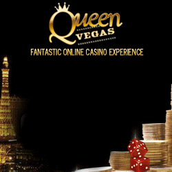 Queen Vegas Casino 20 Eur No Deposit + 222% on 1st Deposit Banner12
