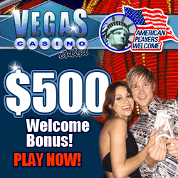 Vegas Casino Online $500 Welcome Bonus, US Players Accepted Banner14