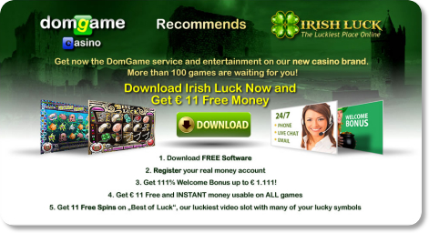 Irish Luck Casino € 11 No Deposit Bonus, € 1111 Bonus & 11 Free Spins Title223