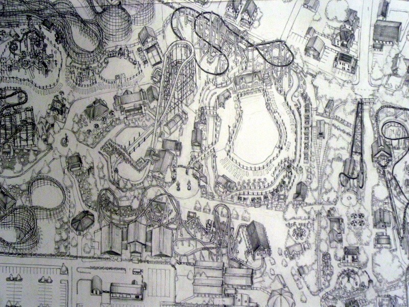 My completed drawing of Hersheypark (for now) Dsc00013