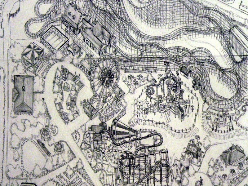 My completed drawing of Hersheypark (for now) Dsc00014