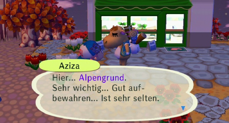 Ich habe von Aziza einen/eine ... erhalten. Schach10