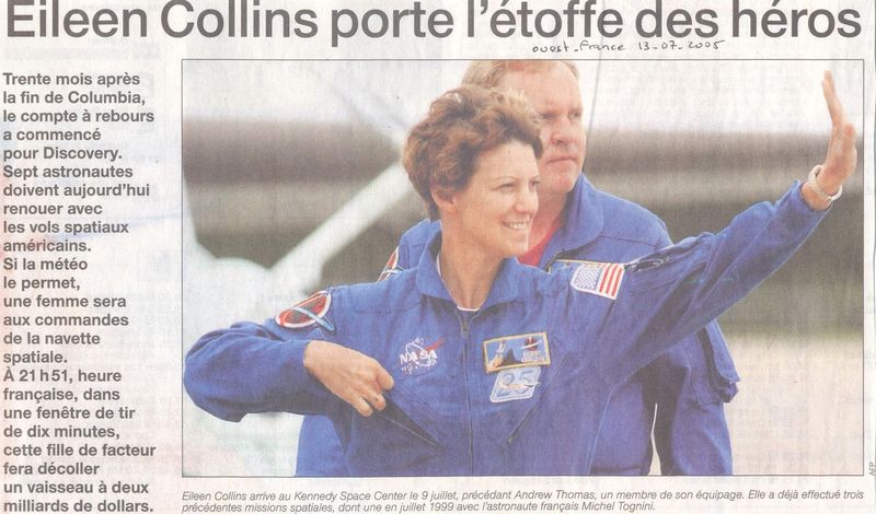 Eileen Collins - 1ère pilote et 1ère commandante de STS 05071310