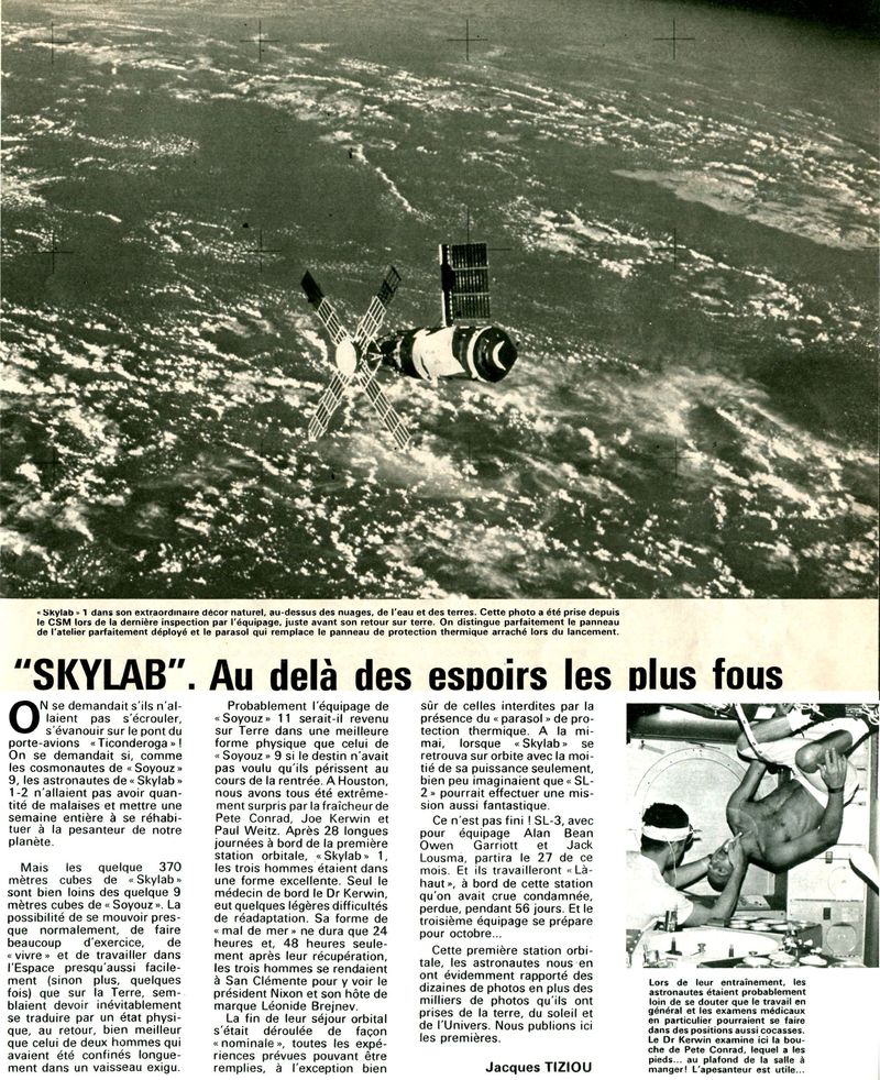 14 mai 1973 - Skylab - Seule station spatiale américaine 73071510