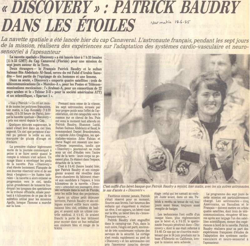 Patrick Baudry - 2ème Français dans l'espace 85061810