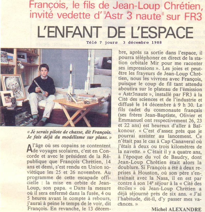 Jean-Loup Chrétien - 1er Français dans l'espace 88120310