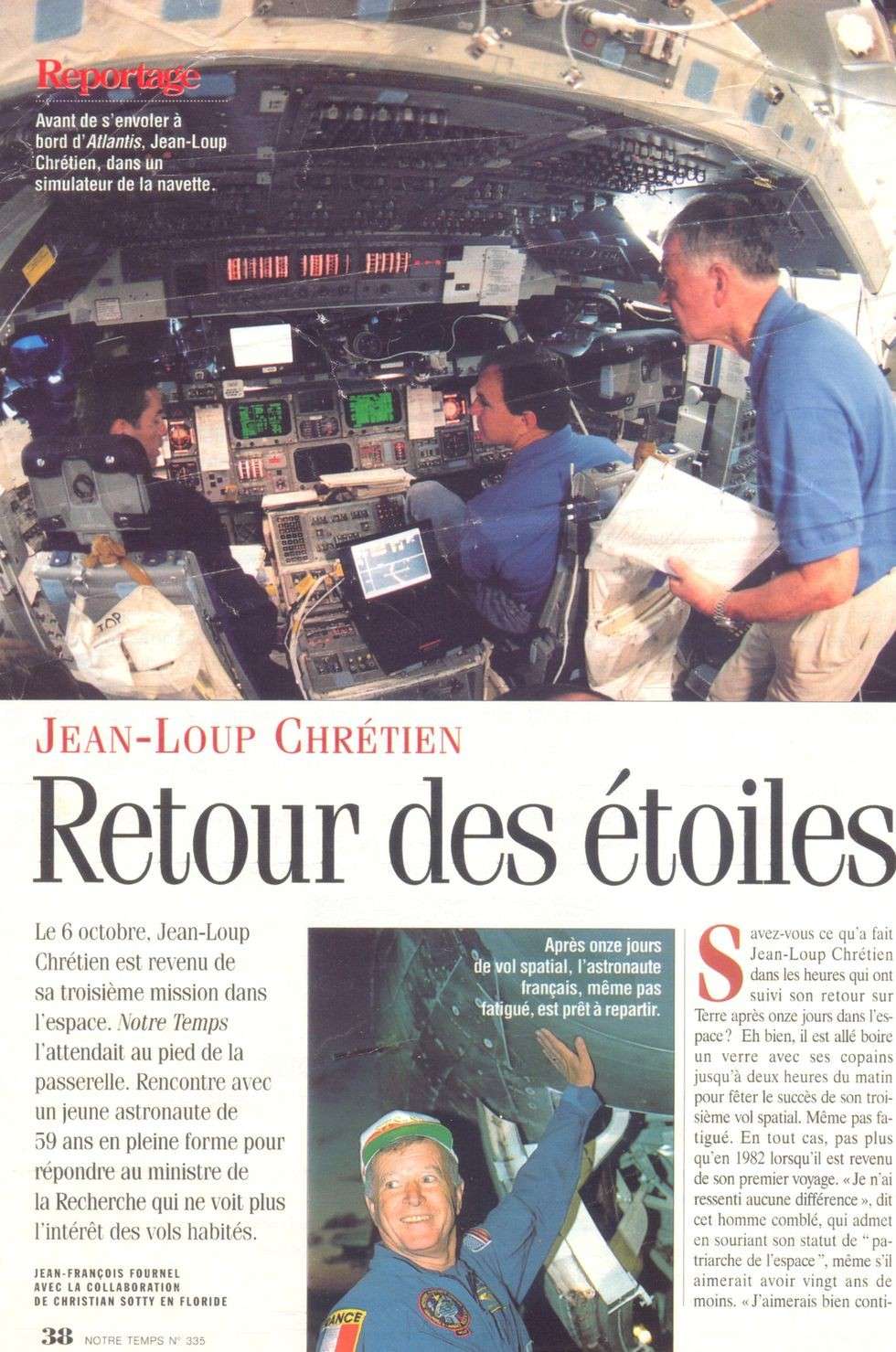 Jean-Loup Chrétien - 1er Français dans l'espace 97110010